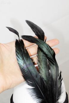 20er-Jahre Flapper-Stirnband mit Strass-Brosche & Federn